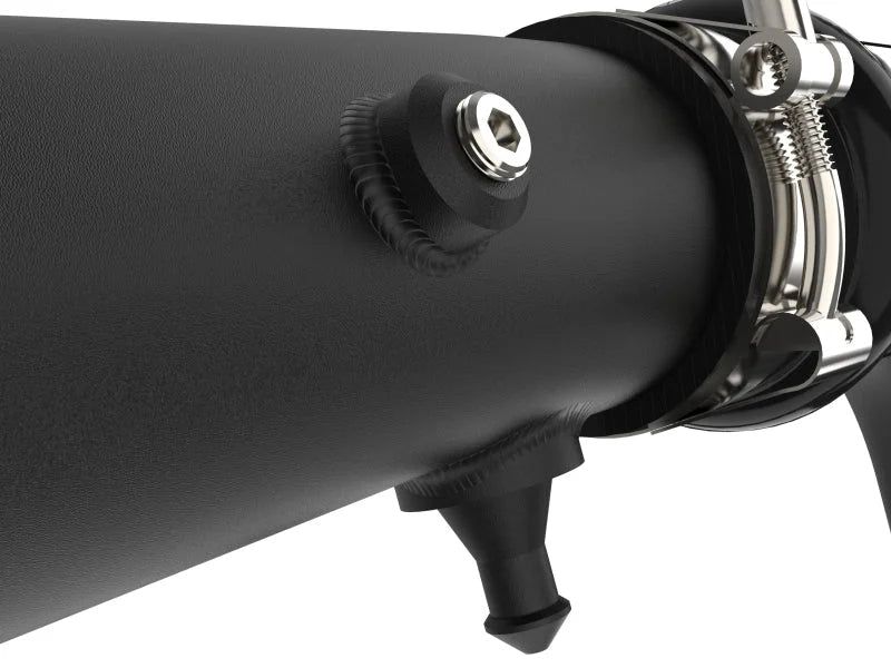 aFe BladeRunner 21-22 Ford F-150 Ecoboost V6-3.5L(tt) Aluminum Hot and Cold Charge Pipe Kit Black - Installation View
