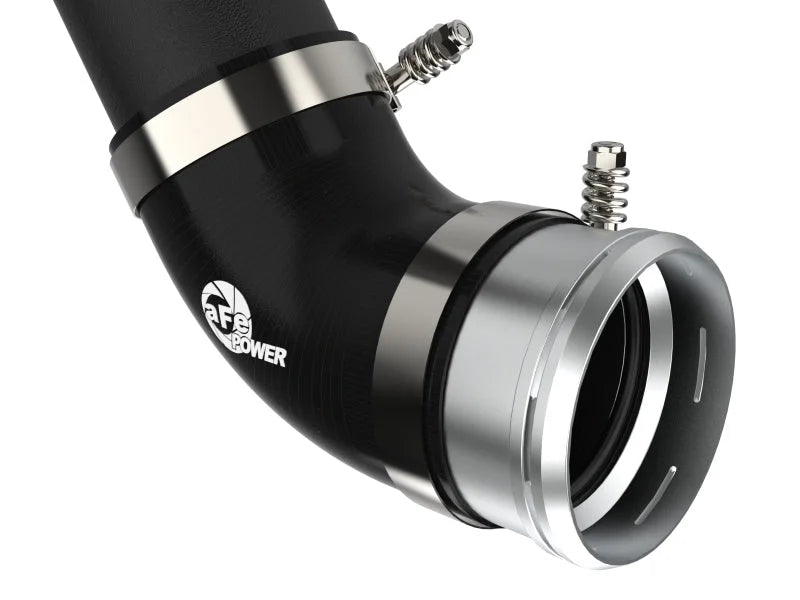 aFe BladeRunner 21-22 Ford F-150 Ecoboost V6-3.5L(tt) Aluminum Hot and Cold Charge Pipe Kit Black - Additional View 6