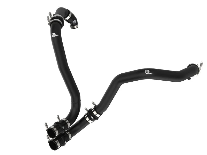 aFe BladeRunner 21-22 Ford F-150 Ecoboost V6-3.5L(tt) Aluminum Hot and Cold Charge Pipe Kit Black - Additional View 7