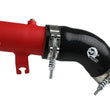 Load image into Gallery viewer, aFe BladeRunner 2.5in Aluminium Hot Side Charge Pipe 15-20 Subaru WRX 2.0T - Red - Back View