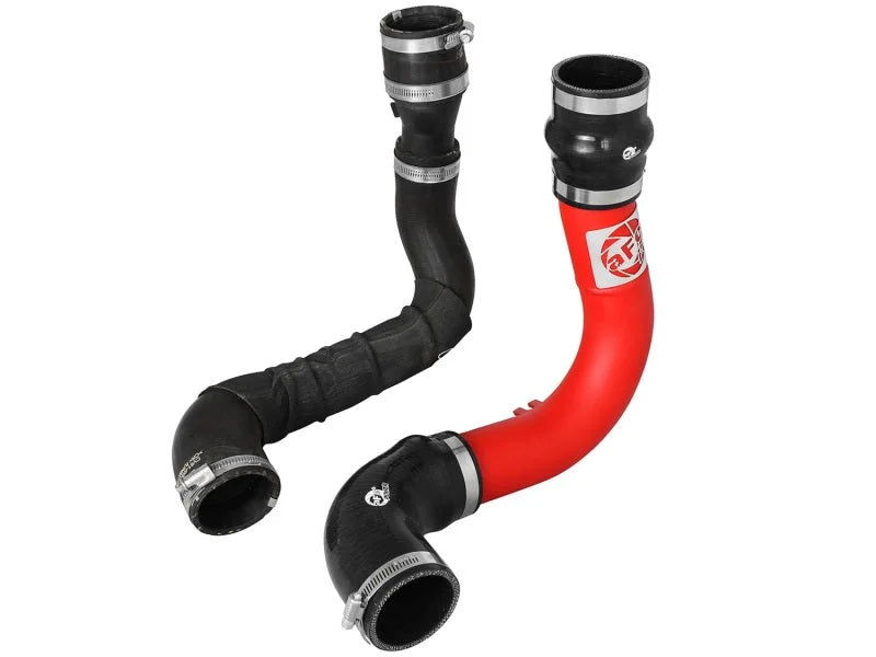 aFe BladeRunner 2.5in Red Intercooler Tube Cold Side 12-16 Ford Focus ST 2.0L (t) - Side View