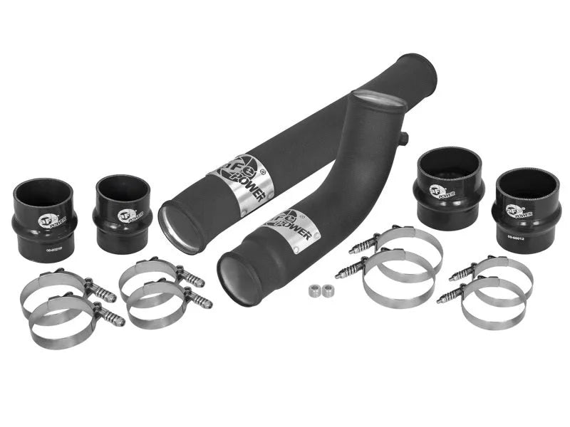 aFe BladeRunner 2.75in Hot 3.5in Cold Side Intercooler Tubes w/ Coupling Clamp Kit 10-12 Dodge 6.7L - Additional View 5