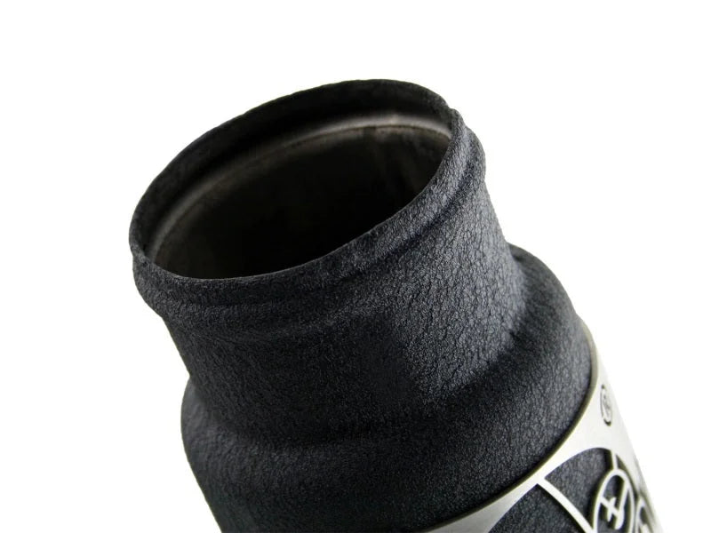 aFe BladeRunner 3in Black Intercooler Hot Cold Side Tubes Combo 02-04 GM Diesel Trucks 6.6L V8 (td) - Side View