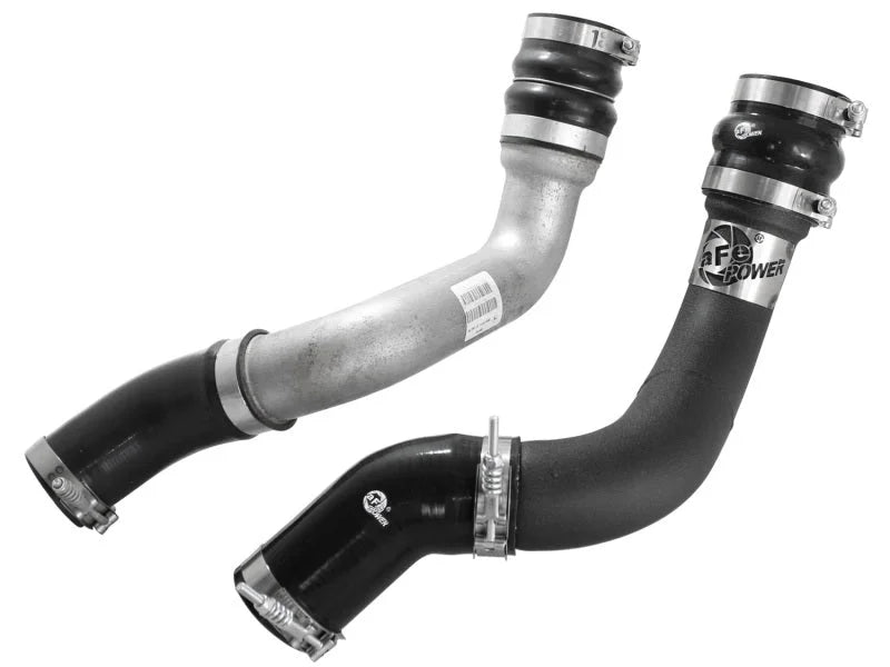 aFe BladeRunner 3in Black Intercooler Tube Cold Side w/ Couplings & Clamps 13-14 Dodge RAM 6.7L (td) - Additional View 5