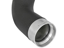 Load image into Gallery viewer, aFe BladeRunner 3in/3-1/2in Black Intercooler Tubes Hot/Cold 2017 GM Diesel Trucks V8 6.6L (td) L5P - Side View