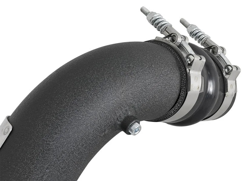 aFe BladeRunner 3in/3-1/2in Black Intercooler Tubes Hot/Cold 2017 GM Diesel Trucks V8 6.6L (td) L5P - Additional View 7