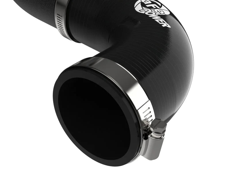 aFe BladeRunner Aluminum Hot Charge Pipe - Black fits 2019-2026 Genesis G70 V6 3.3L (tt) - Installation View