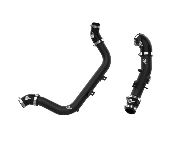 aFe BladeRunner Aluminum Hot and Cold Charge Pipe Kit Black 17-20 Hyundai Elantra GT L4-1.6L (t) - Main Product View