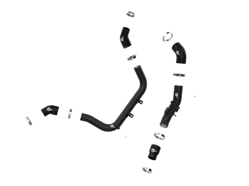 aFe BladeRunner Aluminum Hot and Cold Charge Pipe Kit Black 17-20 Hyundai Elantra GT L4-1.6L (t) - Additional View 8
