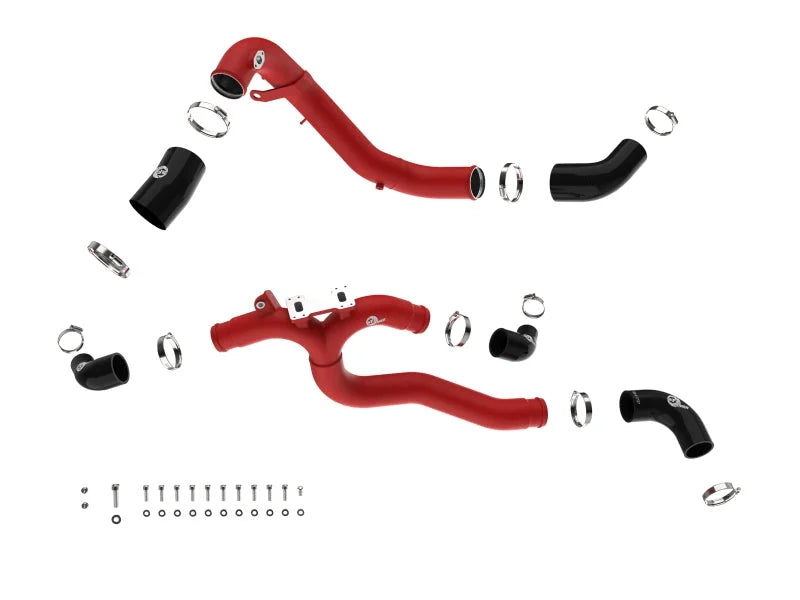 aFe BladeRunner Aluminum Hot/Cold Charge Pipe Kit - Black fits 2019-2026 Genesis G70 V6 3.3L (tt) - Additional View 5