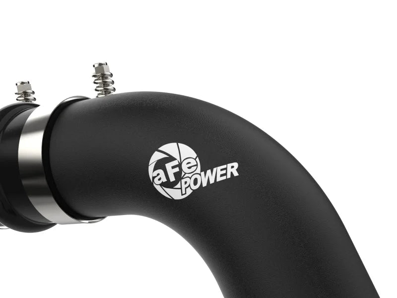 aFe BladeRunner Black 3in Aluminum Charge Pipe Kit 20-21 GM Diesel Trucks V8-6.6L (td) L5P - Additional View 5