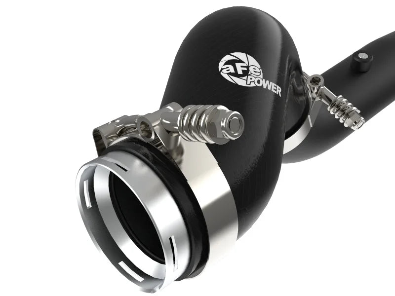 aFe BladeRunner Black Intercooler Hot & Cold Side Tubes Combo 19-20 GM Trucks 1500 L4-2.7L (t) - Back View