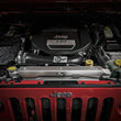 Load image into Gallery viewer, aFe BladeRunner GT Series Bar and Plate Radiator w/ Black Hoses 12-18 Jeep Wrangler (JK) V6 3.6L - Side View