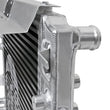 Load image into Gallery viewer, aFe BladeRunner GT Series Bar and Plate Radiator w/ Black Hoses 12-18 Jeep Wrangler (JK) V6 3.6L - Installation View