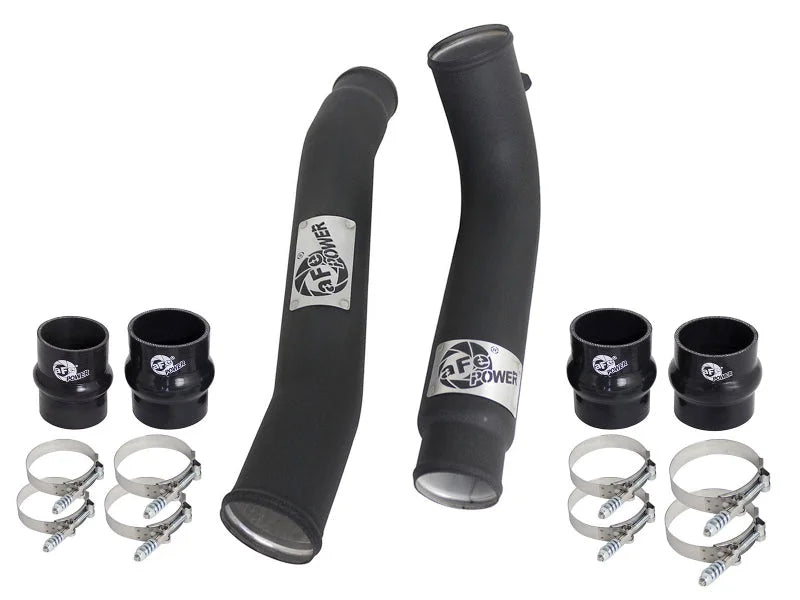 aFe BladeRunner Intercooler Tubes Combo 07.5-09 Dodge Diesel Trucks L6-6.7L (td) - Installation View