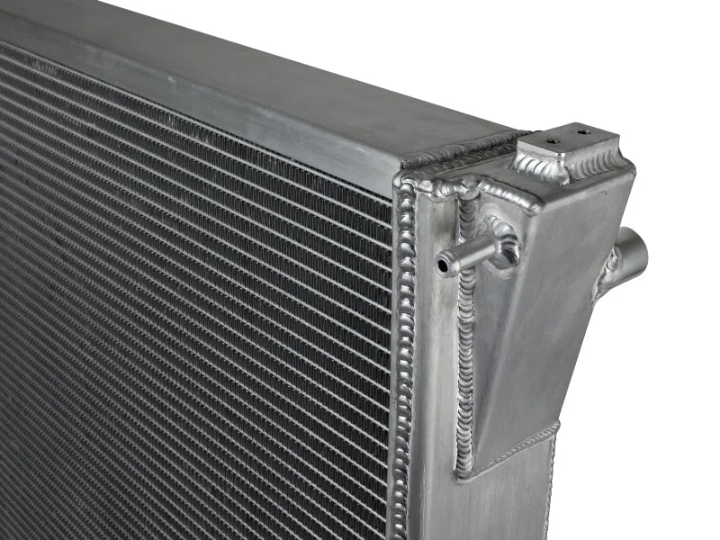 aFe BladeRunner Street Series Aluminum Radiator 08-10 Ford Diesel Trucks 6.4 Liter - Back View
