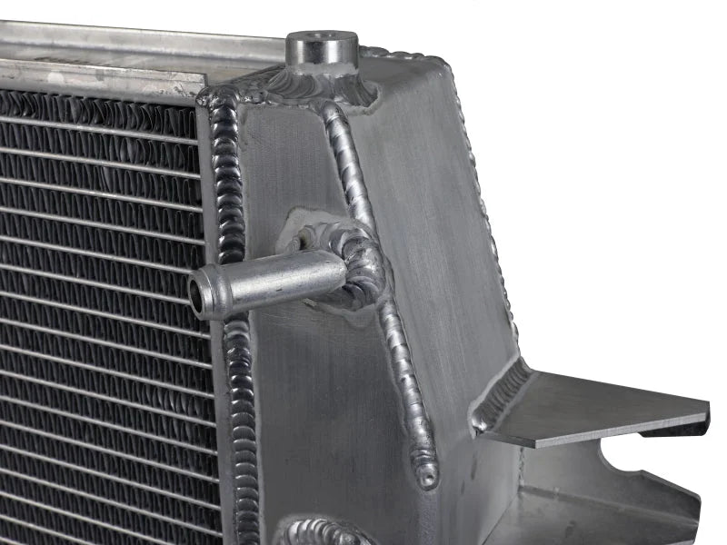 aFe BladeRunner Street Series Tube & Fin Aluminum Radiator 06-10 GM Diesel Trucks 6.6L V8 - Side View