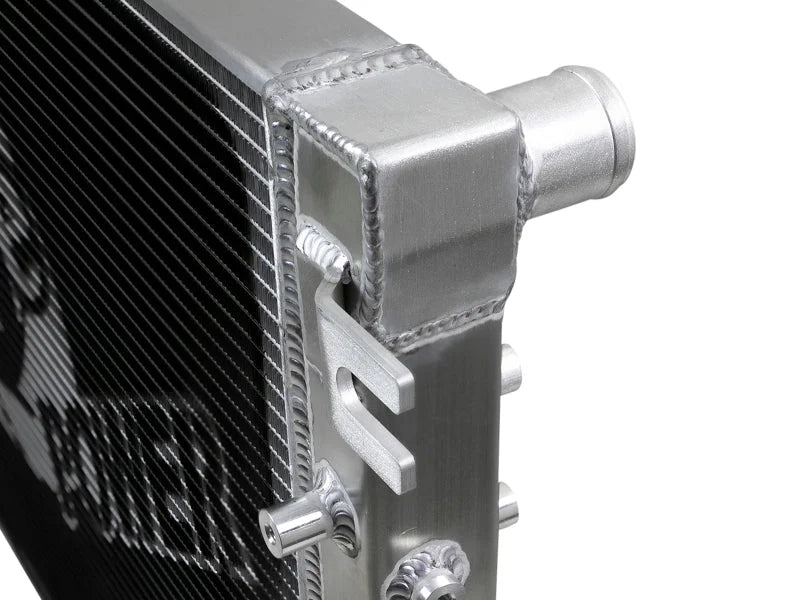 aFe BladeRunner Street Series Tube & Fin Aluminum Radiator 07-18 Jeep Wrangler (JK) V6-3.6L/3.8L - Installation View