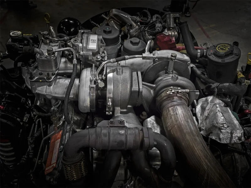 aFe BladeRunner Street Series Turbocharger Ford Diesel Trucks 08-10 V8-6.4L (td) - Side View