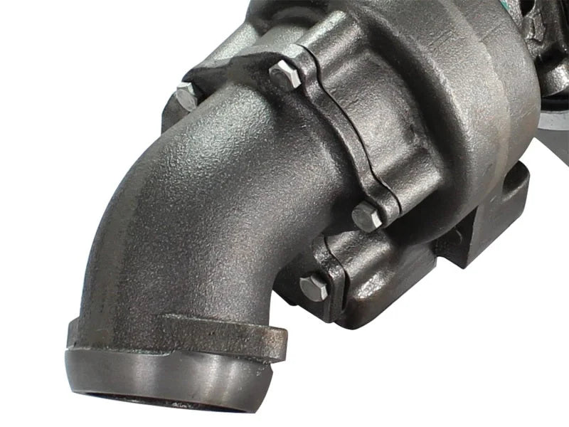 aFe BladeRunner Turbocharger Turbine Elbow Replacement Dodge 98.5-02 5.9L TD - Installation View