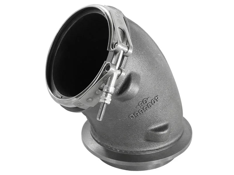 aFe BladeRunner Turbocharger Turbine Elbow Replacement Ford 99.5-03 7.3L TD - Main Product View
