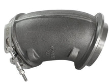 Load image into Gallery viewer, aFe BladeRunner Turbocharger Turbine Elbow Replacement Ford 99.5-03 7.3L TD - Installation View