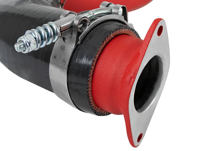 aFe Bladerunner 2.25in & 2.5in Intercooler Tubes Hot & Cold 16-18 Honda Civic I4-1.5L (t) - Red - Installation View