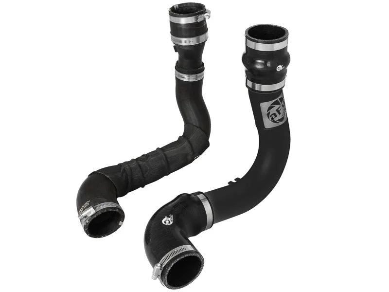 aFe Bladerunner 2.5in Intercooler Cold Side Tubes, 13-14 Ford Focus ST 2.0L (t) *Black* - Installation View