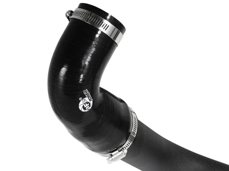 aFe Bladerunner 2.5in Intercooler Hot Side Tubes, 13-14 Ford Focus ST 2.0L (t) *Black* - Back View