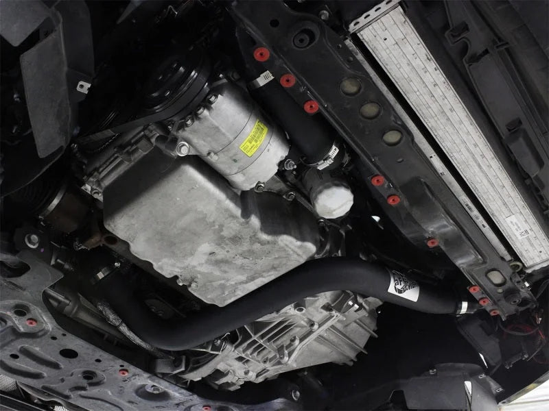 aFe Bladerunner 2.5in Intercooler Hot and Cold Side Tubes, 13-14 Ford Focus ST 2.0L (t) *Black* - Side View