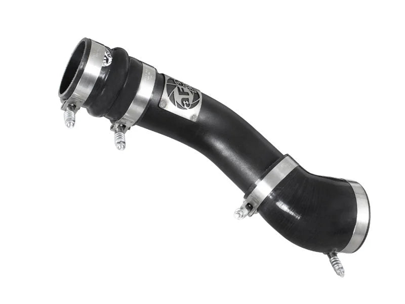 aFe Bladerunner 3 inch Black Intercooler Hot Side Tube Dodge Diesel Trucks 94-02 L6-5.9L - Side View