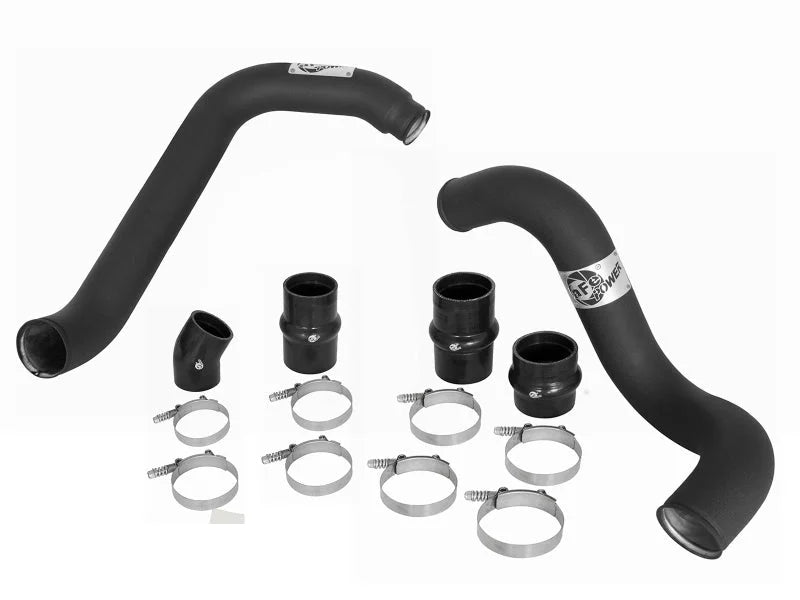 aFe Bladerunner 3in Intercooler Hot and Cold Side Tubes for 03-07 Ford Diesel Trucks V8-6.0L (td) - Back View