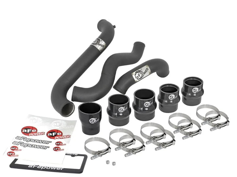 aFe Bladerunner 3in Intercooler Tubes Combo 11-16 GM Diesel Trucks V8 6.6L (td) LML - Side View