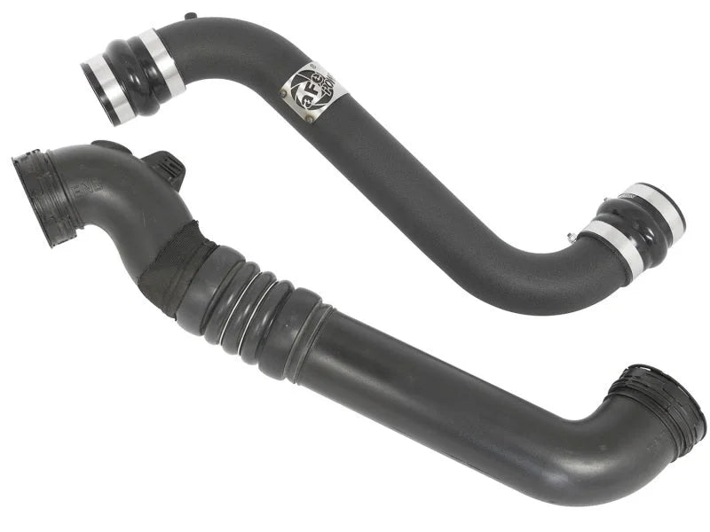 aFe Bladerunner 3in Intercooler Tubes Combo 11-16 GM Diesel Trucks V8 6.6L (td) LML - Back View