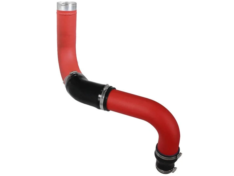 aFe Bladerunner 3in Red Intercooler Cold Side w/ Couplings Ram 1500 EcoDiesel 2014 V6 3.0L - Side View