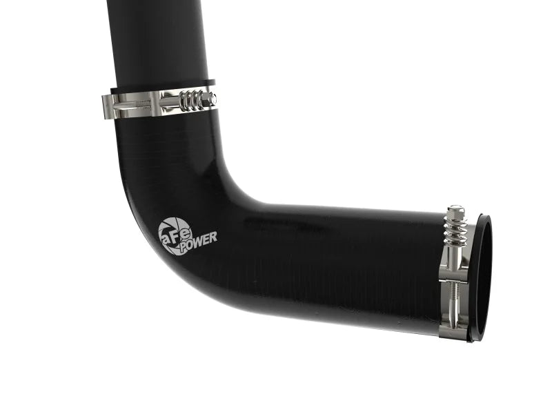aFe Bladerunner Intercooler 3in Inlet/Outlet Tube 08-10 Ford Diesel Trucks V8 6.4L (td) - Installation View