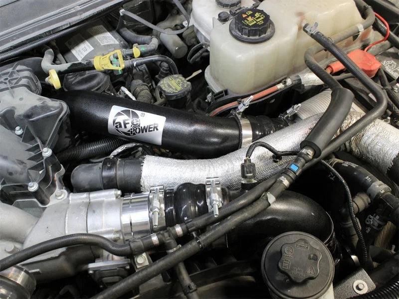 aFe Bladerunner Intercooler Hot Side Tube, 11-15 Ford Diesel Trucks V8-6.7L (td) - Side View