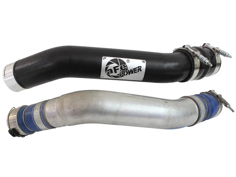 aFe Bladerunner Intercooler Hot Side Tube, 11-15 Ford Diesel Trucks V8-6.7L (td) - Back View