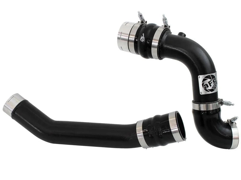 aFe Bladerunner Intercooler Hot and Cold Side Tubes, 11-15 Ford Diesel Trucks V8-6.7L (td) - Back View