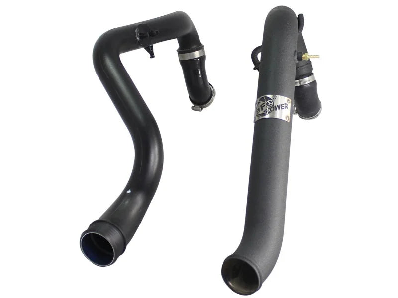 aFe Bladerunner Intercooler Intlet Tubes 2-1/2in 11-14 Ford F-150 V6 3.5L Ecoboost (tt) - Back View