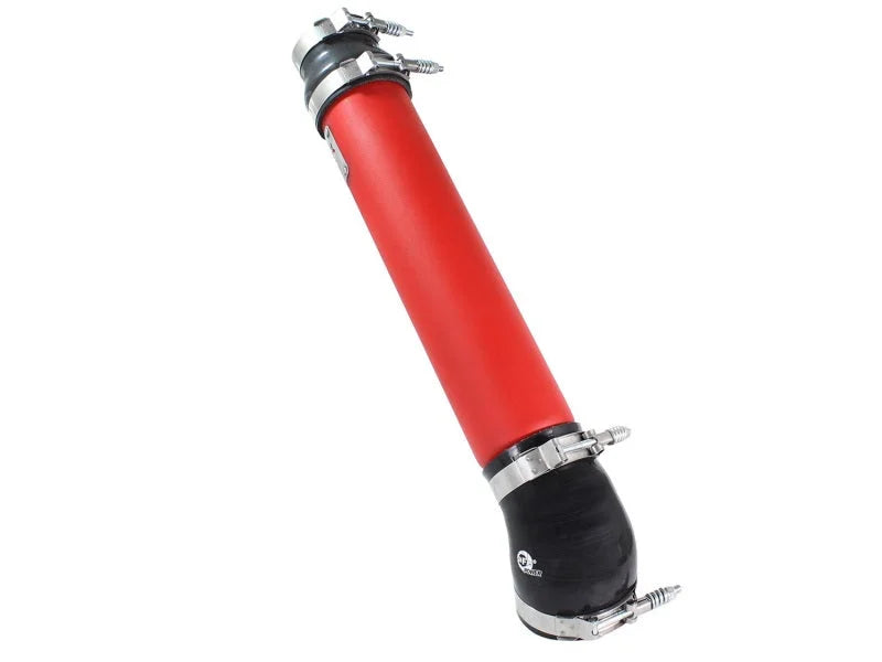 aFe Bladerunner Intercooler Tube Cold Side 3.5in 94-02 Dodge Trucks 5.9L - Red - Side View
