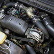 Load image into Gallery viewer, aFe Bladerunner Intercoolers I/C Tube 3in Hot/Cold Ford F-250/F-350 99-03 V8-7.3L - Black - Side View