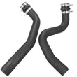 Load image into Gallery viewer, aFe Bladerunner Intercoolers I/C Tube 3in Hot/Cold Ford F-250/F-350 99-03 V8-7.3L - Black - Back View