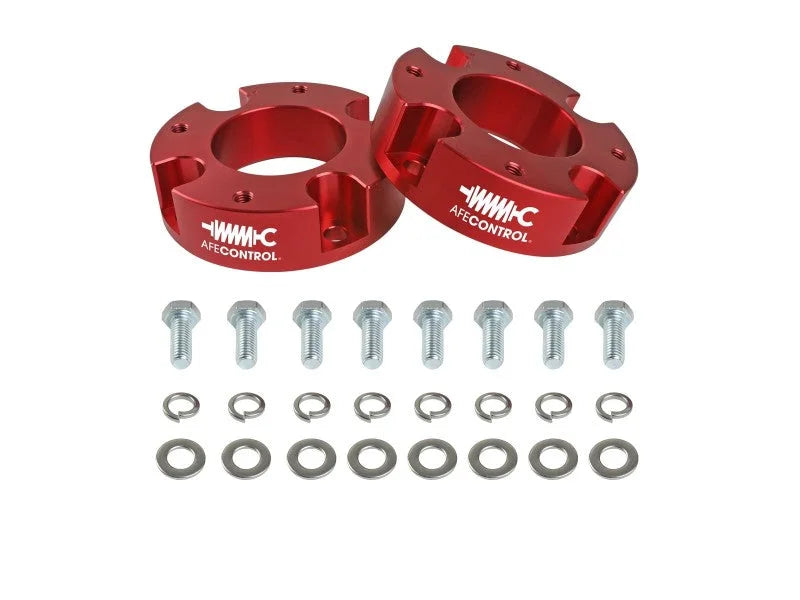 aFe CONTROL 1.875 IN Leveling Kit 22-23 Toyota Tundra - Red - Additional View 5