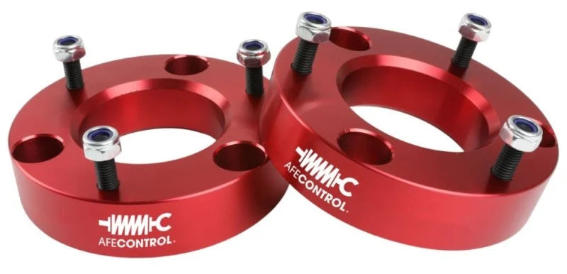 aFe CONTROL 2.0 IN Leveling Kit 04-21 Ford F-150 - Red - Back View