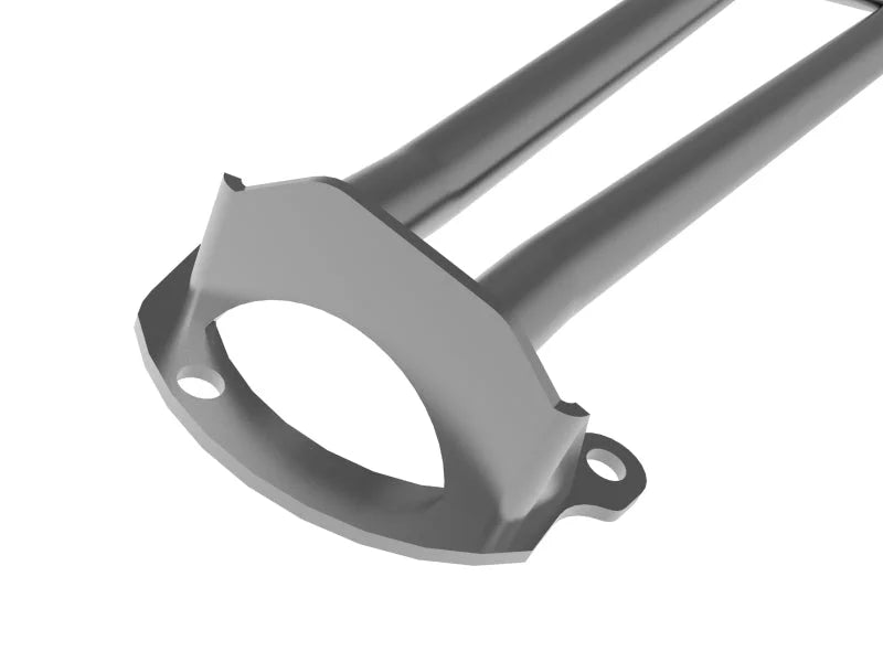 aFe CONTROL 22-23 BRZ/GR86 Front Suspension Strut Brace - Gray - Back View