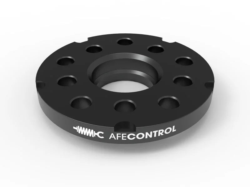 aFe CONTROL Billet Aluminum Wheel Spacers 5x100/112 CB57.1 15mm - Volkswagen/Audi - Back View
