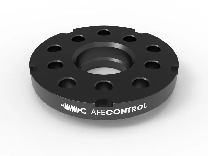 aFe CONTROL Billet Aluminum Wheel Spacers 5x100/112 CB57.1 18mm - Volkswagen/Audi - Back View