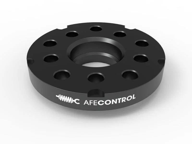 aFe CONTROL Billet Aluminum Wheel Spacers 5x100/112 CB57.1 20mm - Volkswagen/Audi - Back View