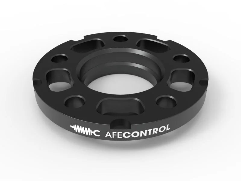 aFe CONTROL Billet Aluminum Wheel Spacers 5x120 CB72.6 15mm - BMW - Back View